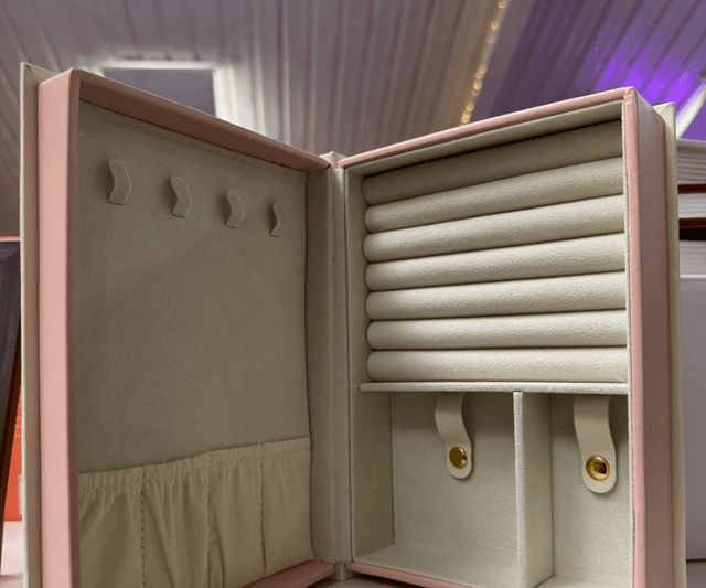 Cream Book Jewellery case 