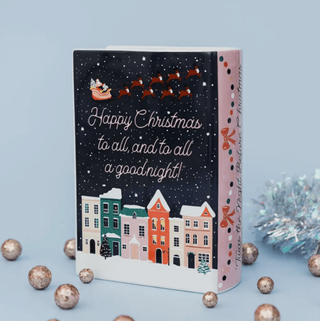 Christmas large book vase 