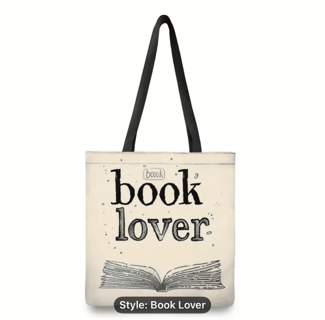 Book lover tote bag 