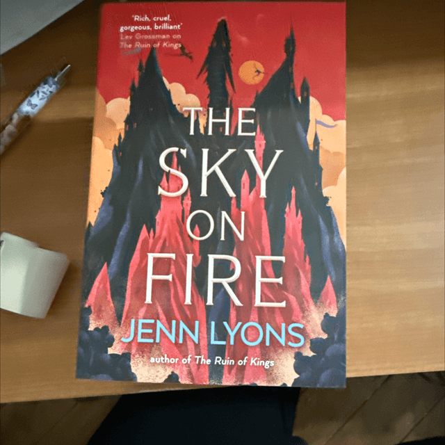 The Sky on Fire Painted Edge